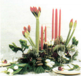 Decorar una mesa navideña